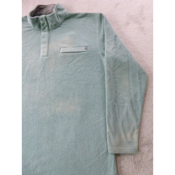 Free Fly Jacket Mens 2XL Green 1/4 Snap Pullover Fleece Bamboo Blend Sweatshirt - Picture 7 of 12